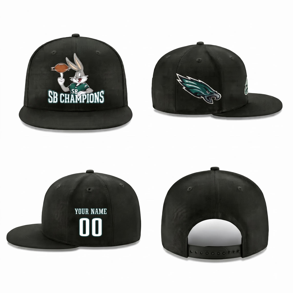 PHI x Bunny Personalized Snapback Cap - Printed