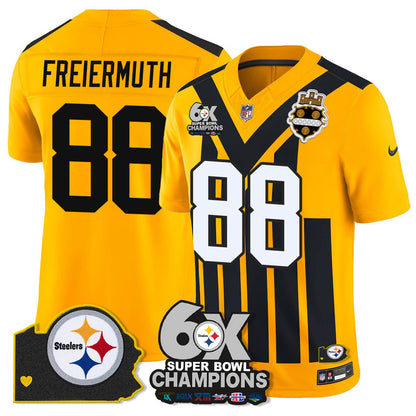 PIT 6-Time Champions Patch Vapor Limited Jersey - All Stitched