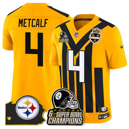 PIT 6-Time Champions Patch Vapor Limited Jersey - All Stitched