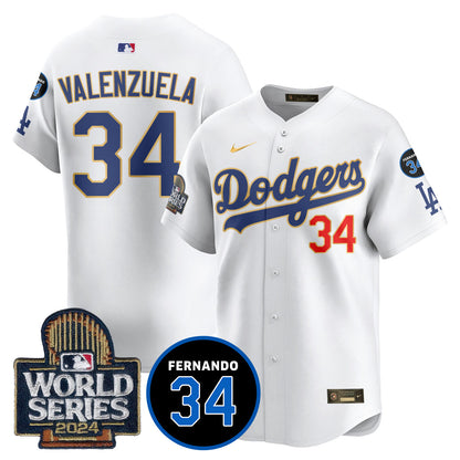 Dodgers Fernando Valenzuela Memorial Jersey - All Stitched