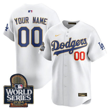 Los Angeles Dodgers World Series 2024 Custom Jersey - All Stitched