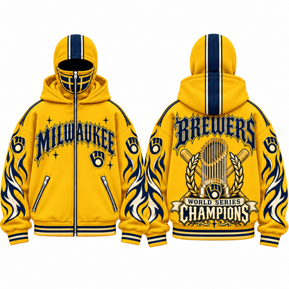 MIL 2026 World Series Champions Mask Zip Up Hoodie - Printed V2