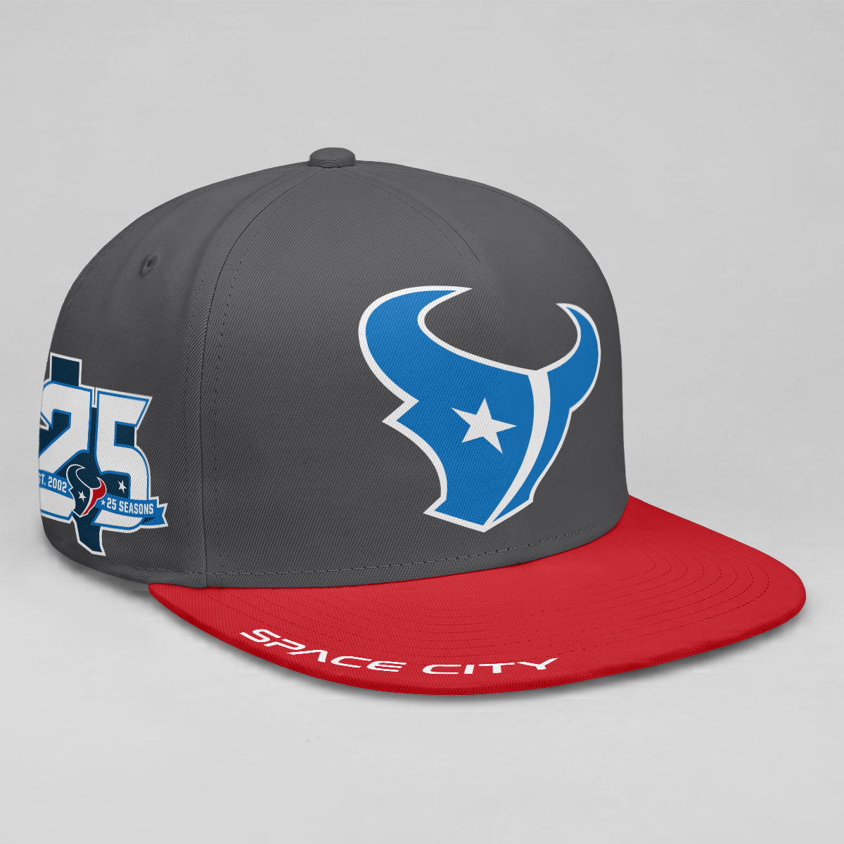 HOU Fan Gear Space City Edition Personalized Snapback Cap - Printed