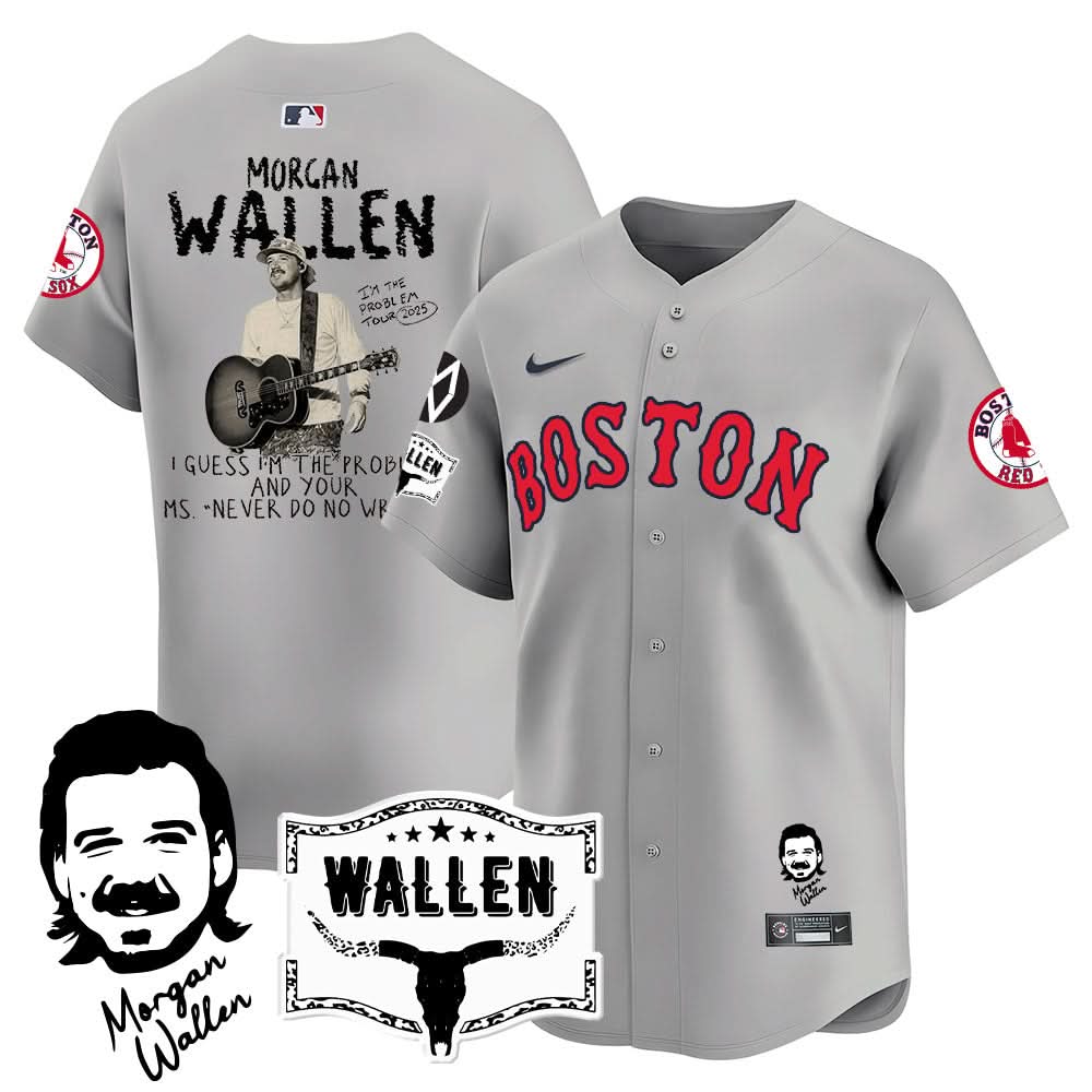 Boston Red Sox Morgan Wallen 2025 Jersey - All Stitched