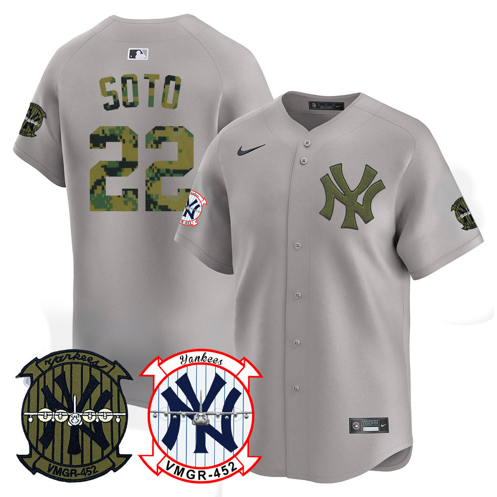 Yankees x USMC 2024 Vapor Premier Limited Jersey TLA - All Stitched