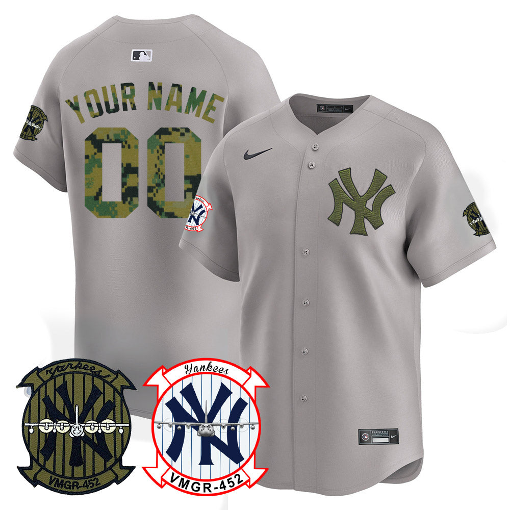 Yankees x USMC 2024 Vapor Premier Limited Custom Jersey VTTLJS - All Stitched