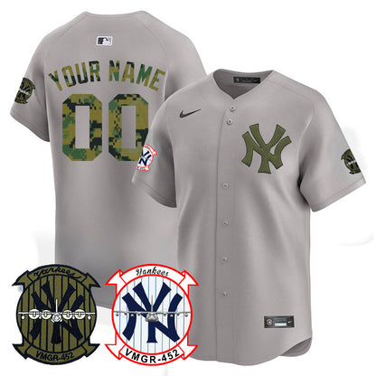 Yankees x USMC 2024 Vapor Premier Limited Custom Jersey VTTLJS - All Stitched