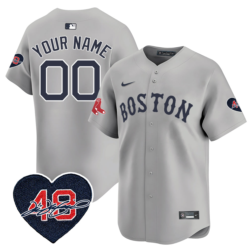 Red Sox Custom Jersey - Memorial Patch – All Stitched