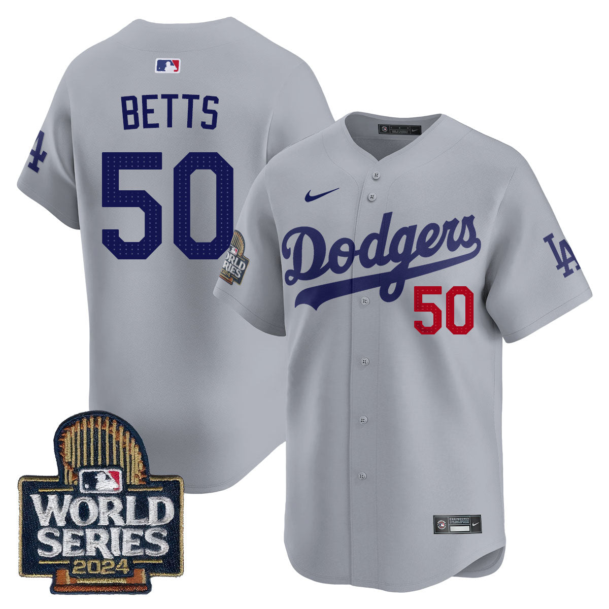 Los Angeles Dodgers World Series 2024 Jersey - All Stitched