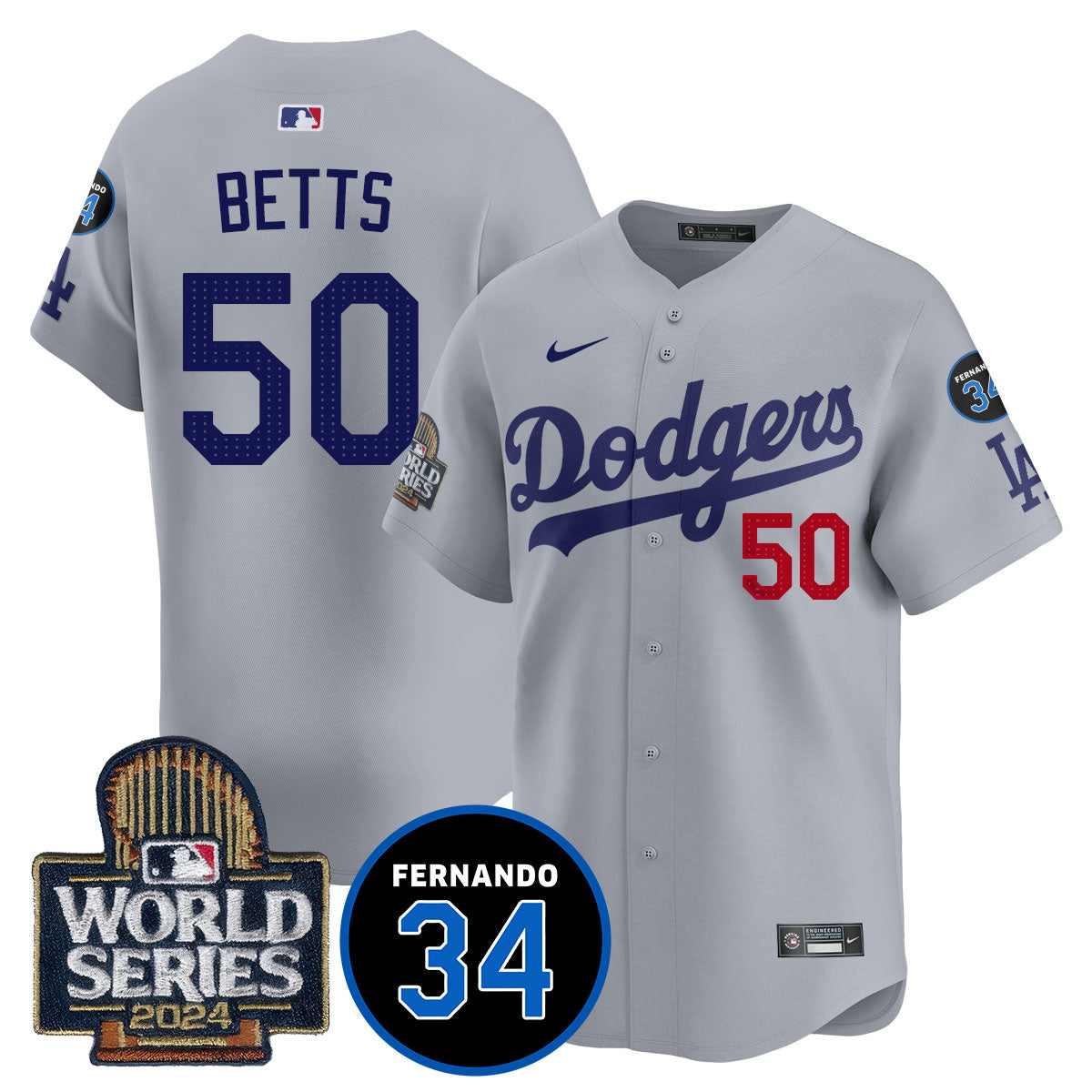 Dodgers Fernando Valenzuela Memorial Jersey - All Stitched