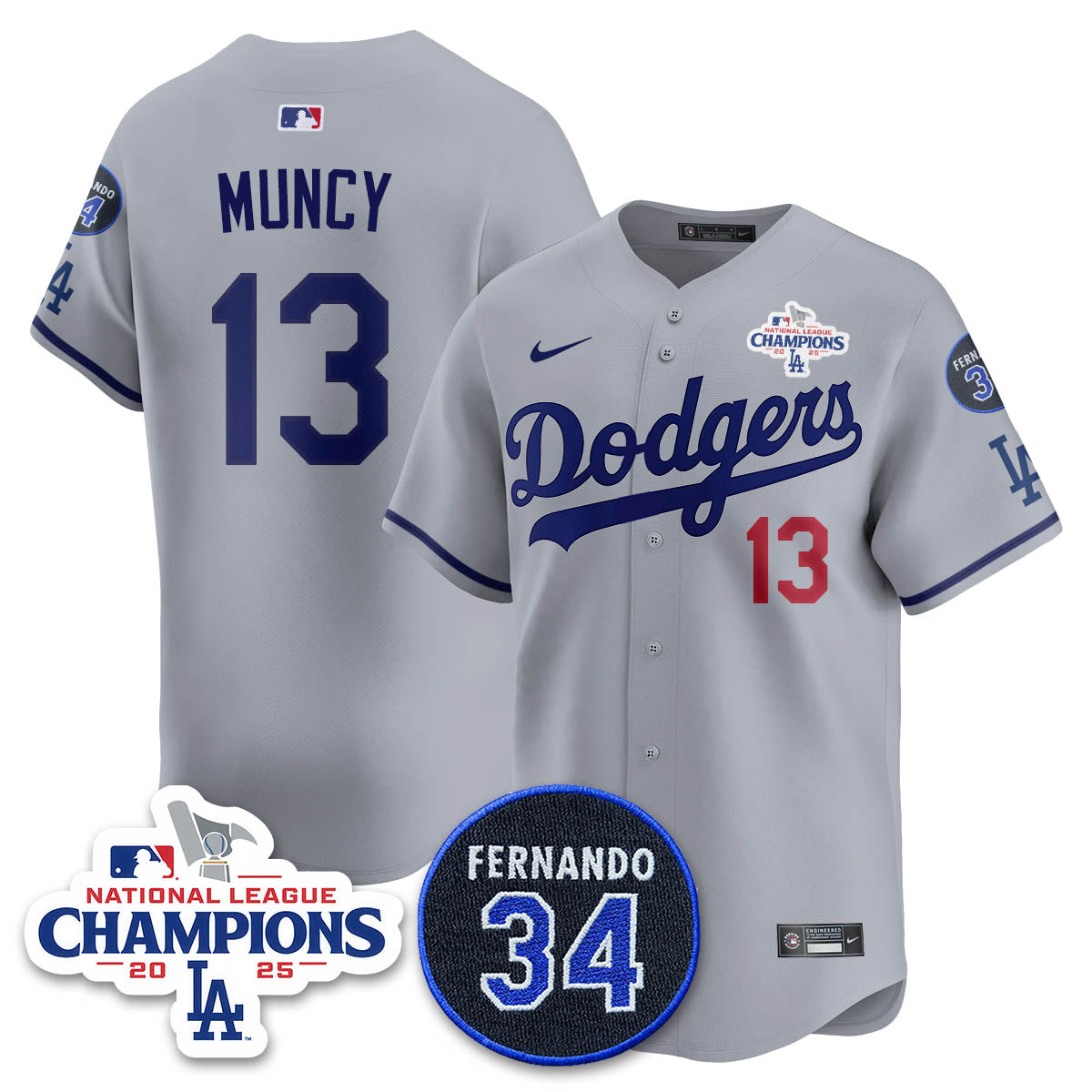 LAD 2025 NL Champions Jersey - All Stitched