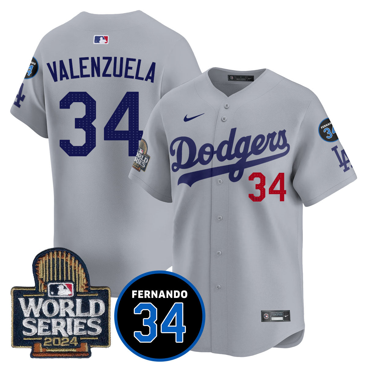 Dodgers Fernando Valenzuela Memorial Jersey - All Stitched