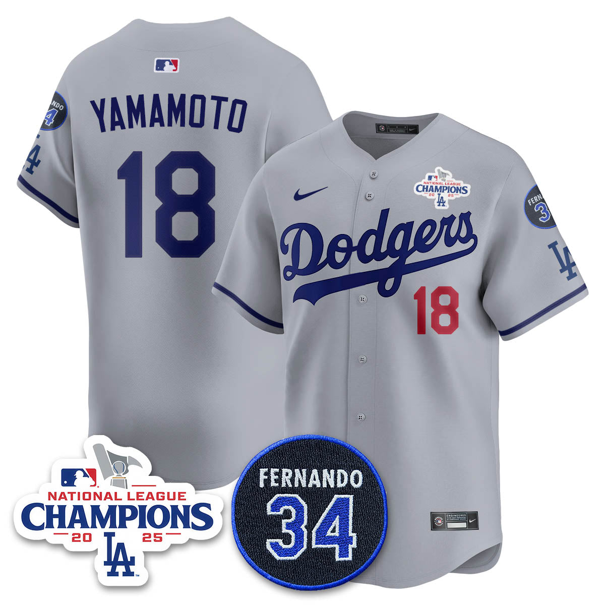 LAD 2025 NL Champions Jersey - All Stitched