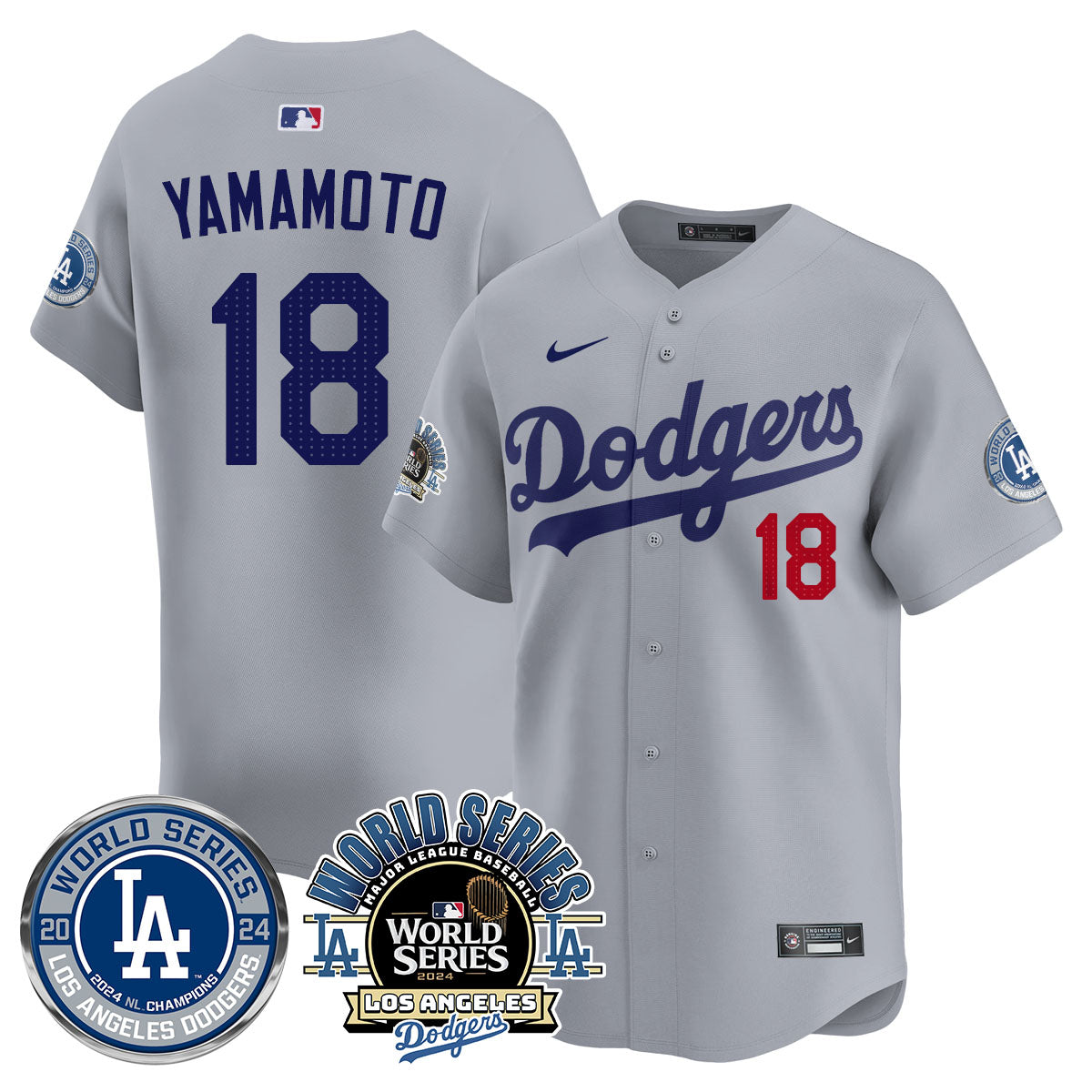 Los Angeles Dodgers World Series 2024 Jersey - All Stitched