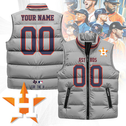Personalized Houston Astros Unisex Puffer Vest