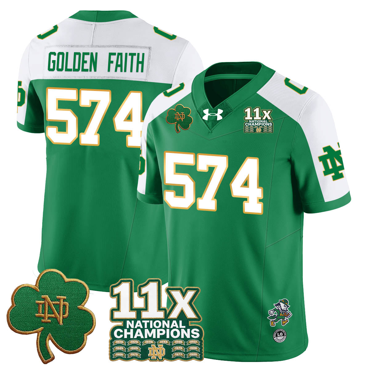ND 11x-Time National Champions Vapor Limited Jersey