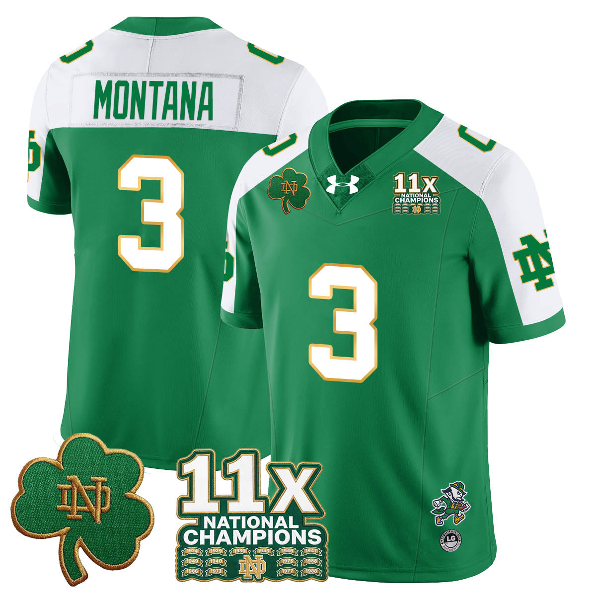 ND 11x-Time National Champions Vapor Limited Jersey
