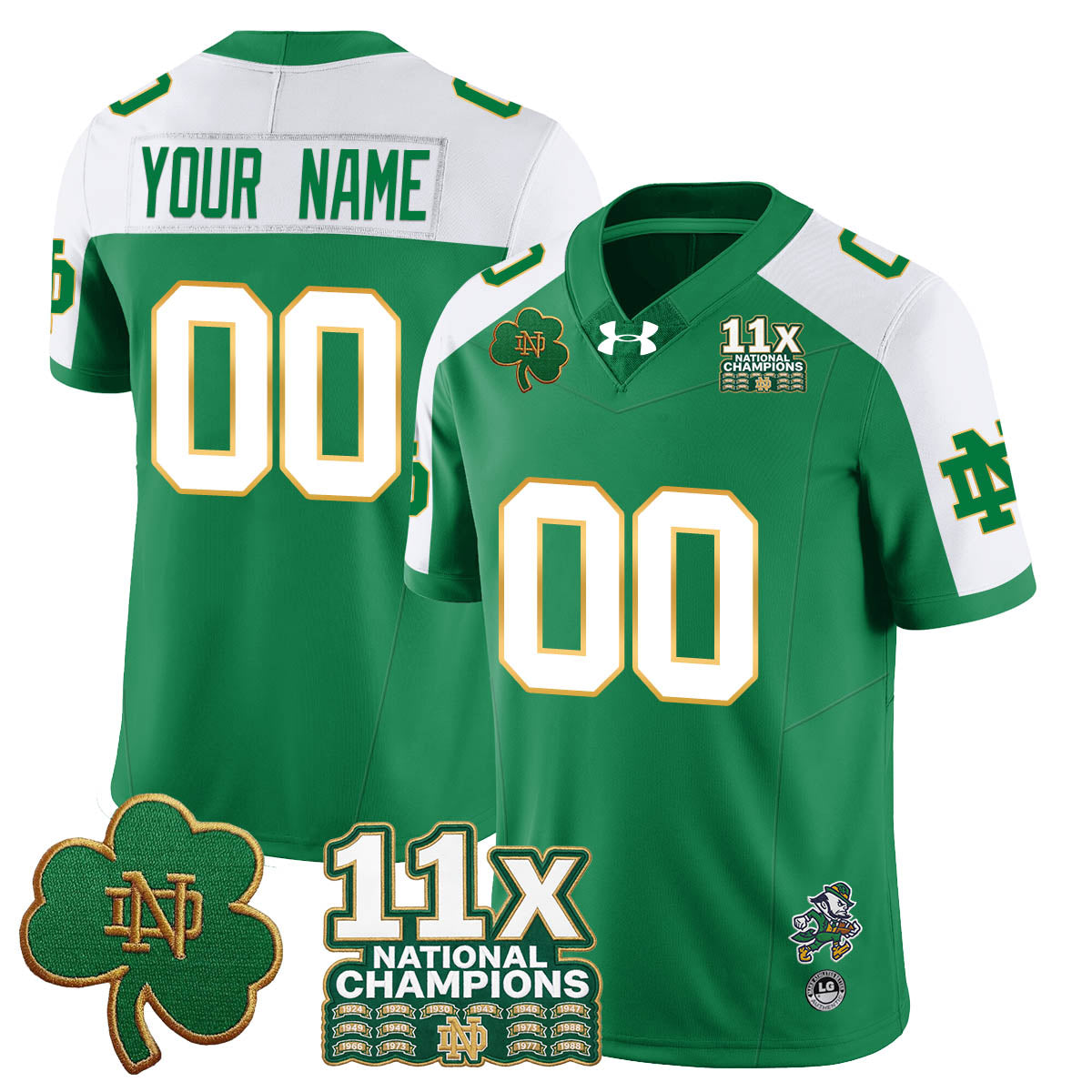 ND 11x-Time National Champions Vapor Limited Jersey