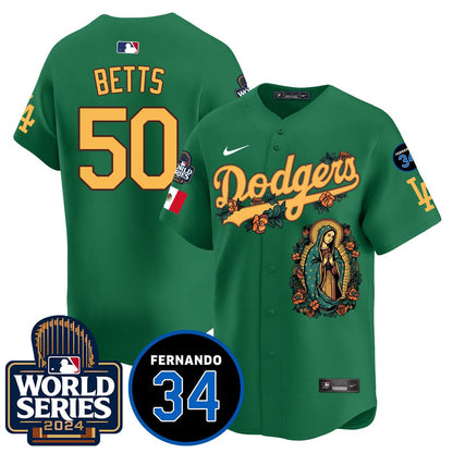 Dodgers Guadalupe - Fernando Valenzuela Memorial Jersey - Printed