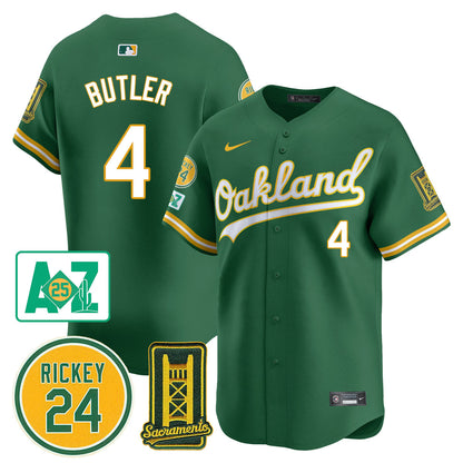 Oakland Athletics 2025 Sacramento, Rickey Henderson Jersey - All Stitched