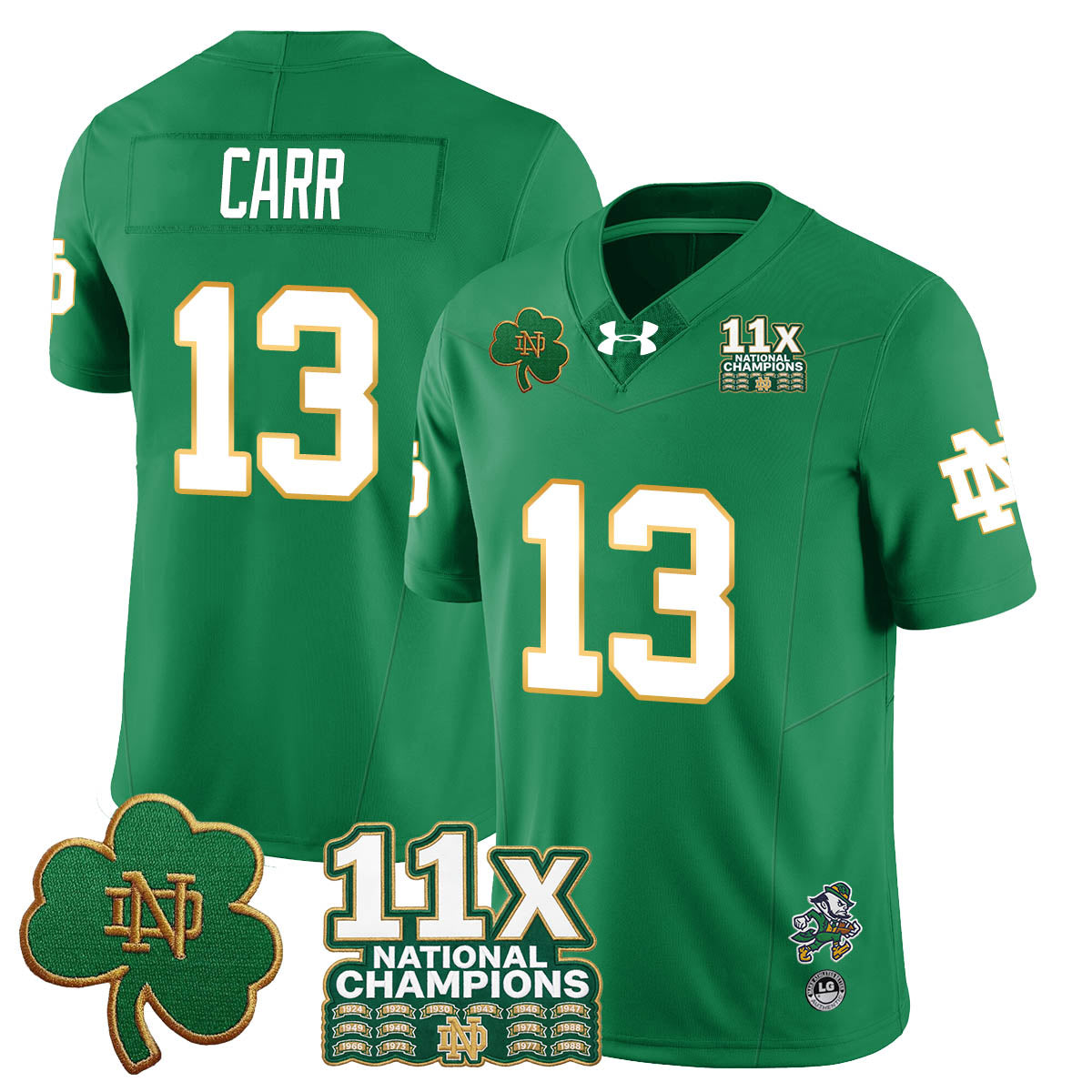 ND 11x-Time National Champions Vapor Limited Jersey