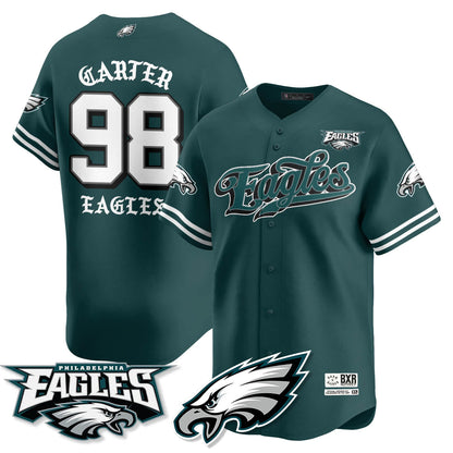 PHI Born x Raised Baseball Jersey - All Stitched