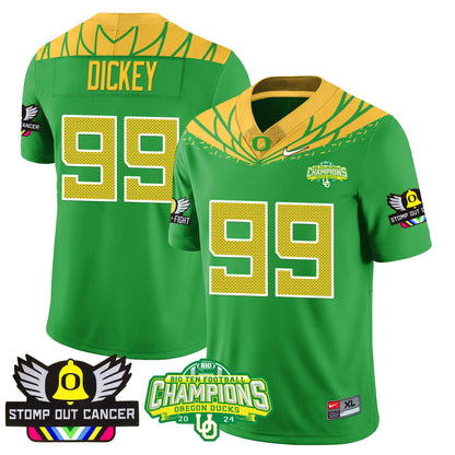 Oregon Alternate 2024 Big Ten Champions Jersey V3 - All Stitched