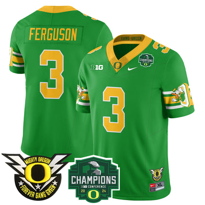 Oregon Ducks 2024 Big Ten Champions Jersey - All Stitched