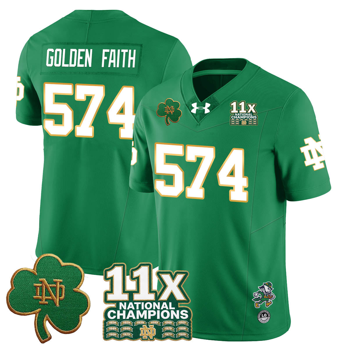 ND 11x-Time National Champions Vapor Limited Jersey