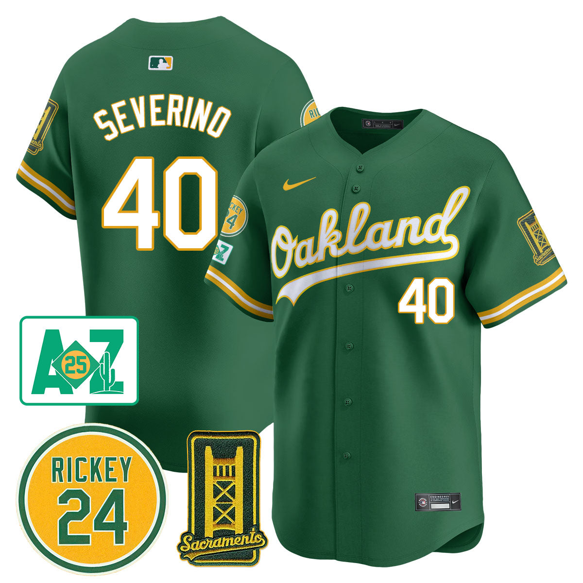 Oakland Athletics 2025 Sacramento, Rickey Henderson Jersey - All Stitched