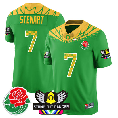 Oregon Alternate 2024 Rose Bowl Vapor Limited Jersey - All Stitched