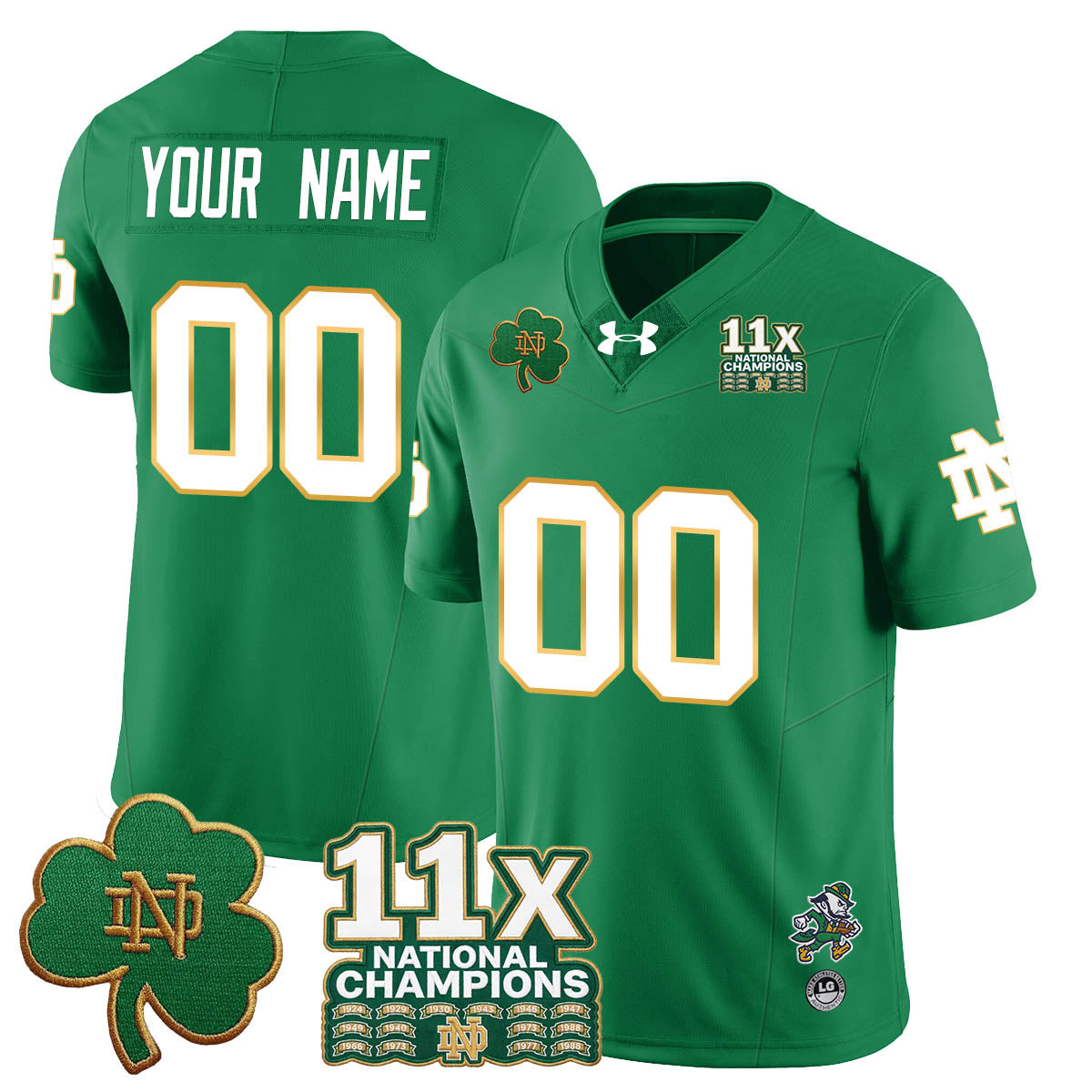 ND 11x-Time National Champions Vapor Limited Jersey
