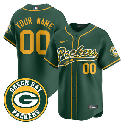 Green Bay Packers Limited Baseball Jersey - All Stitched