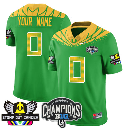 Custom Oregon Alternate 2024 Vapor Limited Jersey - All Stitched