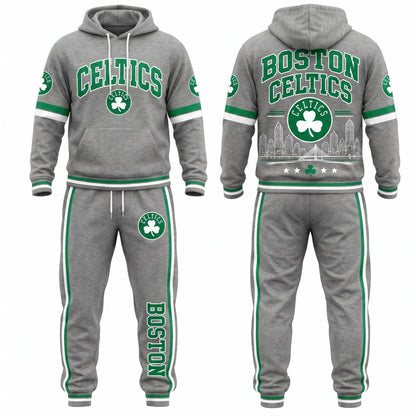 BOS Streetwear Hoodie Pants Set - Printed