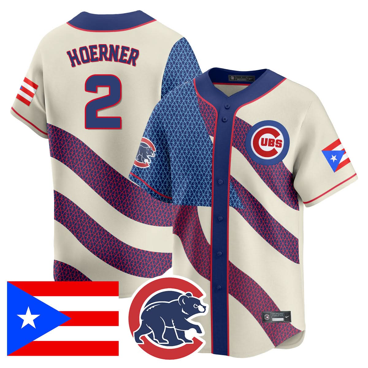 Chicago Cubs Puerto Rican Heritage Jersey - All Stitched