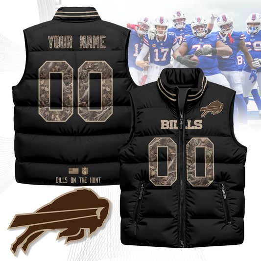 Personalized Buffalo Bills Hunting Unisex Puffer Vest