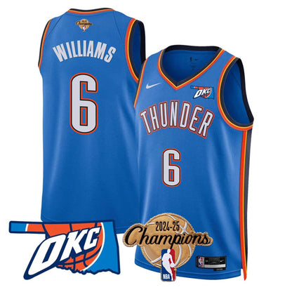 OKC 2024-25 Champions Jersey - All Stitched