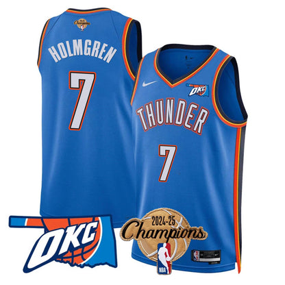 OKC 2024-25 Champions Jersey - All Stitched