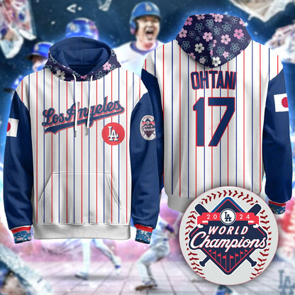 Los Angeles Dodgers Japanese Heritage Night Hoodie - All Stitched