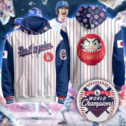 Los Angeles Dodgers Japanese Heritage Night Hoodie - All Stitched