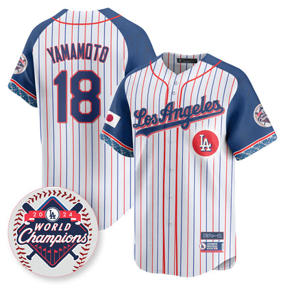 Los Angeles Dodgers Japanese Heritage Night Jersey - All Stitched