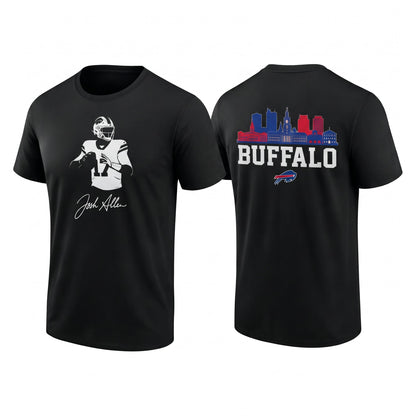 BUF John Allen #17 Two Sides T-Shirt - Printed V2