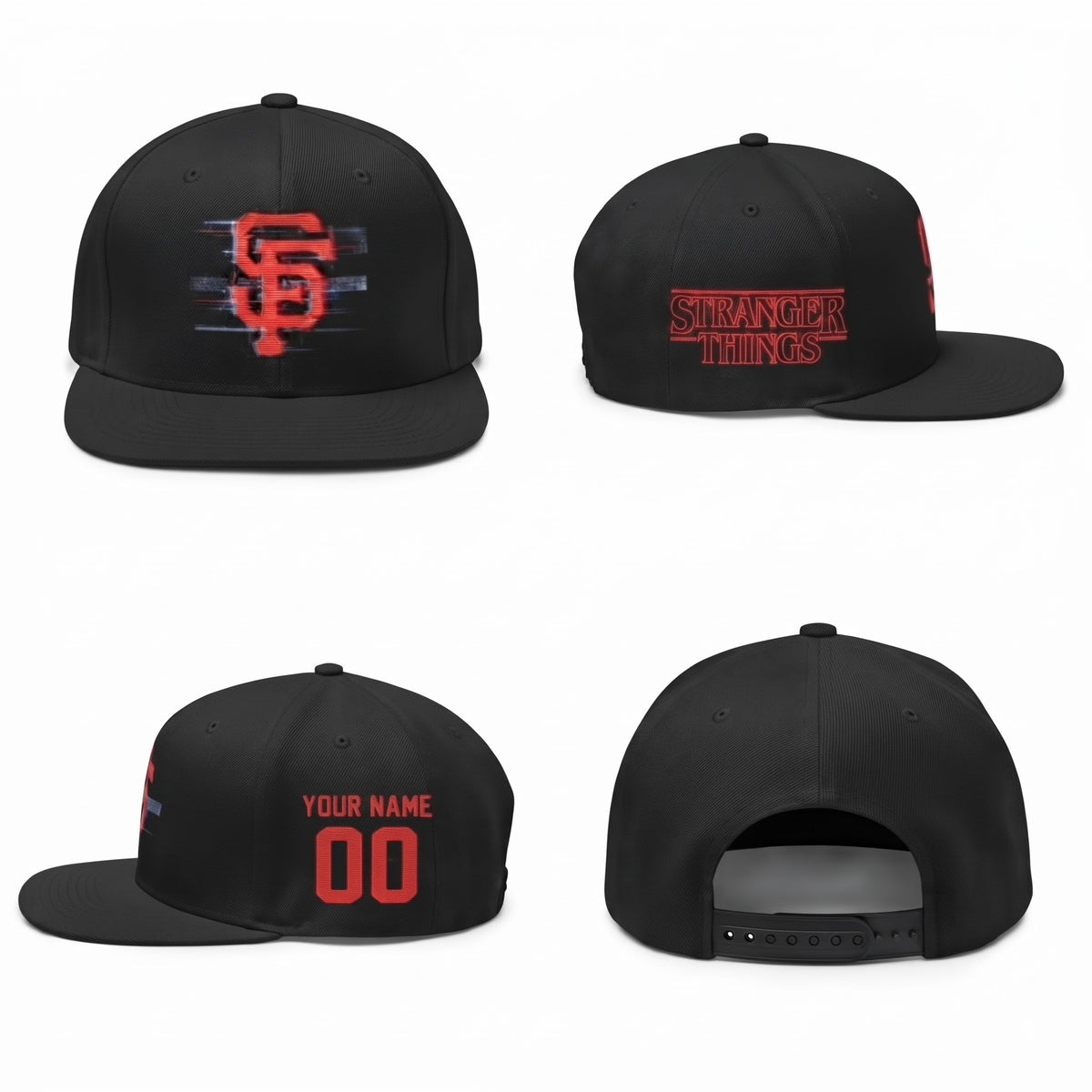 SF x Dark Side Personalized Snapback Cap - Printed