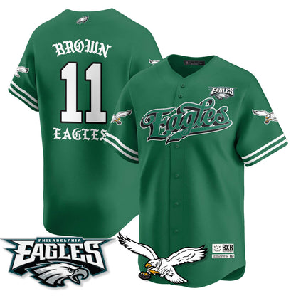 PHI Born x Raised Baseball Jersey - All Stitched