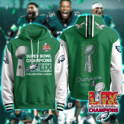 Philadelphia Eagles Super Bowl LIX Champions Hoodie