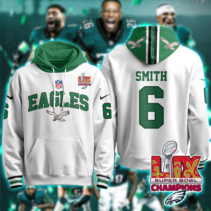 Philadelphia Eagles Super Bowl LIX Champions Hoodie - All Stitched