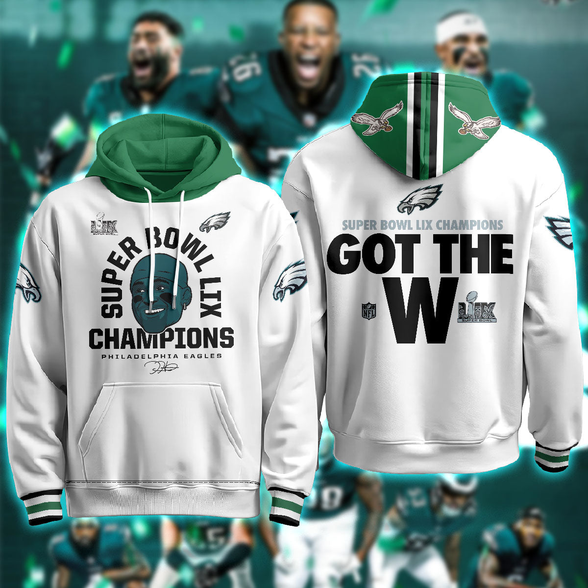 Philadelphia Eagles Super Bowl LIX Champions Hoodie