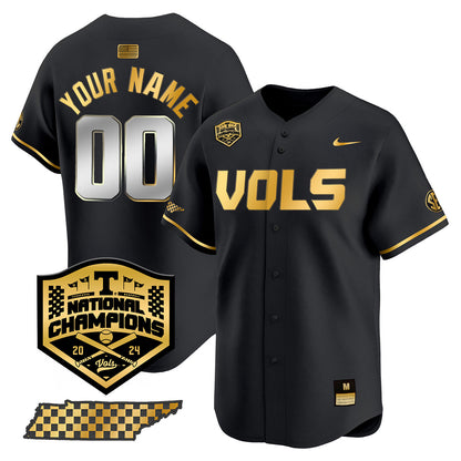 Tennessee 2024 Baseball College World Series Champions Limited Jersey V2 - All Stitched