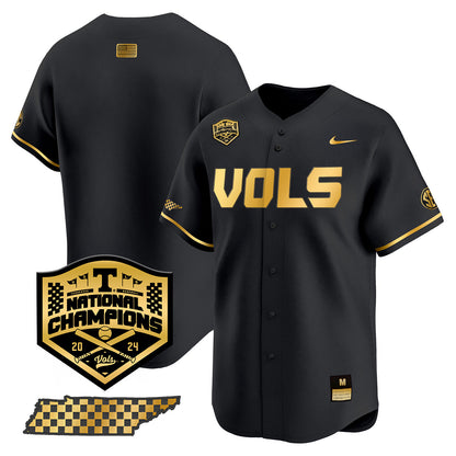 Tennessee 2024 Baseball College World Series Champions Limited Jersey V2 - All Stitched